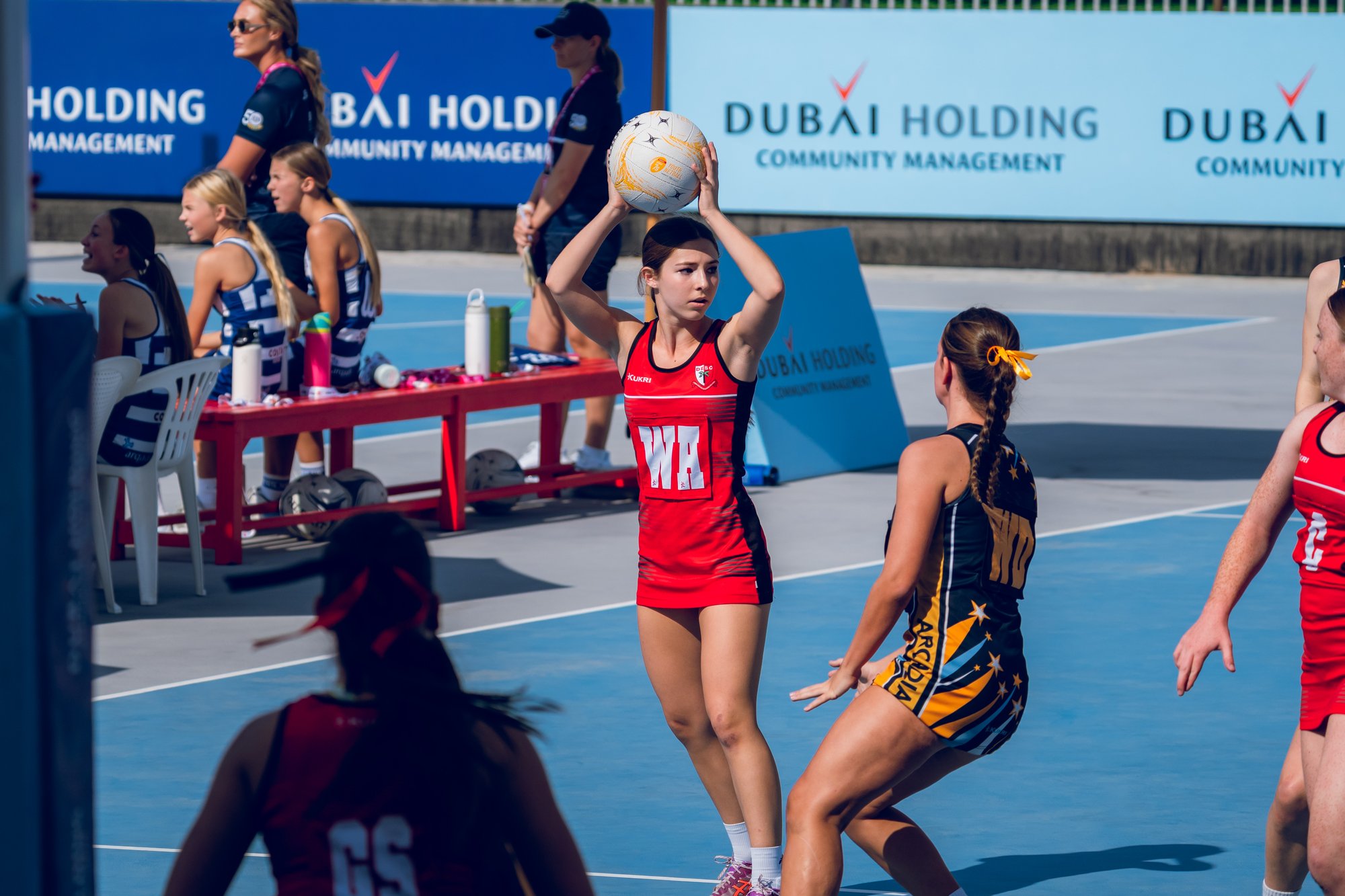 netball u15s action